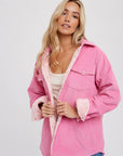 Sherpa Lined Corduroy Shacket