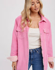 Sherpa Lined Corduroy Shacket