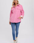 Sherpa Lined Corduroy Shacket