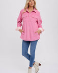Sherpa Lined Corduroy Shacket