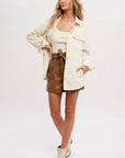 Sherpa Lined Corduroy Shacket