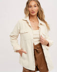 Sherpa Lined Corduroy Shacket