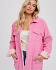 Sherpa Lined Corduroy Shacket