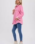 Sherpa Lined Corduroy Shacket