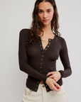 Going Places Cardi in Deep Fudge by Free People