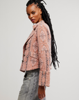 Lotty Jacquard Jacket in Rose Smoke by Free People
