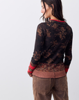 We The Free Easy Does It Printed Long Sleeve Tee by Free People