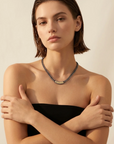 VINTAGE SILVER SOLEIL ID NECKLACE