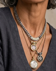 VINTAGE SILVER SOLEIL ID NECKLACE