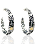 VINTAGE SILVER COSA HOOPS
