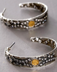 VINTAGE SILVER COSA HOOPS