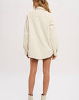 Sherpa Lined Corduroy Shacket