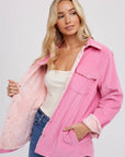 Sherpa Lined Corduroy Shacket