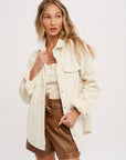Sherpa Lined Corduroy Shacket