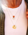 Mountain Cut Out Necklace, Sterling Silver