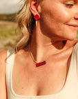 Sass Studs Waxy Red