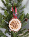 Custom Pet Ornament on Aspen Wood