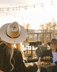 Bingham Hat in White with Laser