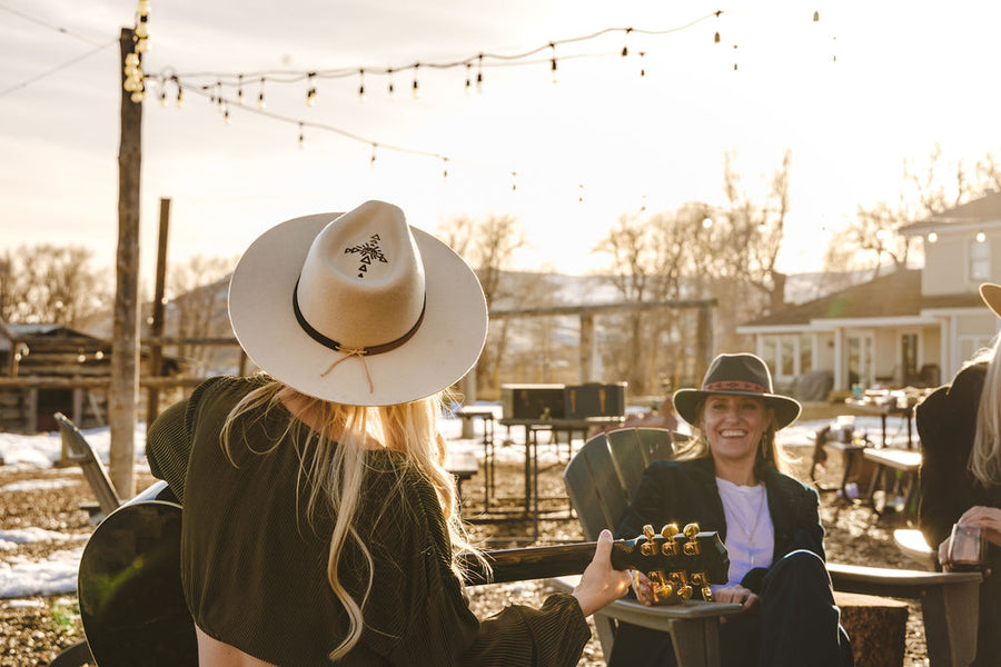 Bingham Hat in White with Laser