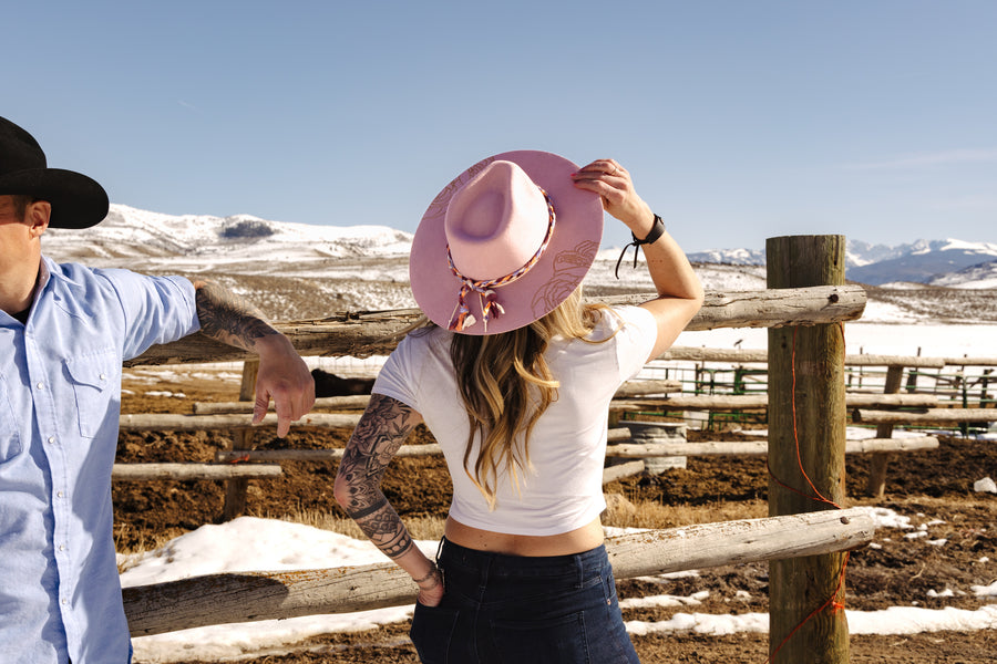 Bingham Hat in White with Laser