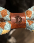 Dog Bow Tie with Pendleton Fabric and Inital Engraving