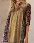 Chic Bohemian Stone-Washed Babydoll Dress