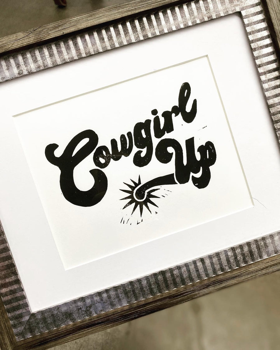 Block Print, Cowgirl up