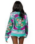 Multi Mahjong Button Up Cardigan  - Queen of Sparkles