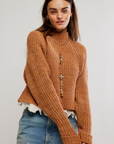 Low Tide Pull Over in Cinnamon Spice by Free People