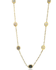 GOLD PAVIA STATION NECKLACE