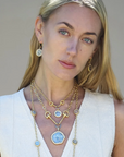 GOLD PAVIA STATION NECKLACE