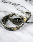 VINTAGE SILVER COSA HOOPS