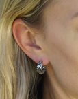 VINTAGE SILVER MINI COSA HOOPS