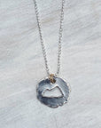 Mountain Cut Out Necklace, Sterling Silver