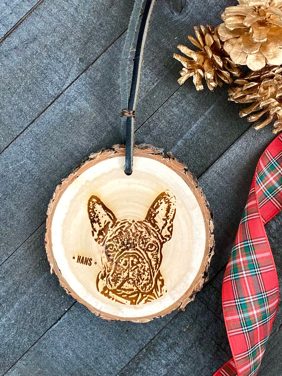Custom Pet Ornament on Wood